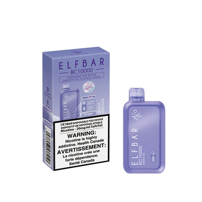 ELFBAR BC 10000 Grape Ice box disposable vape