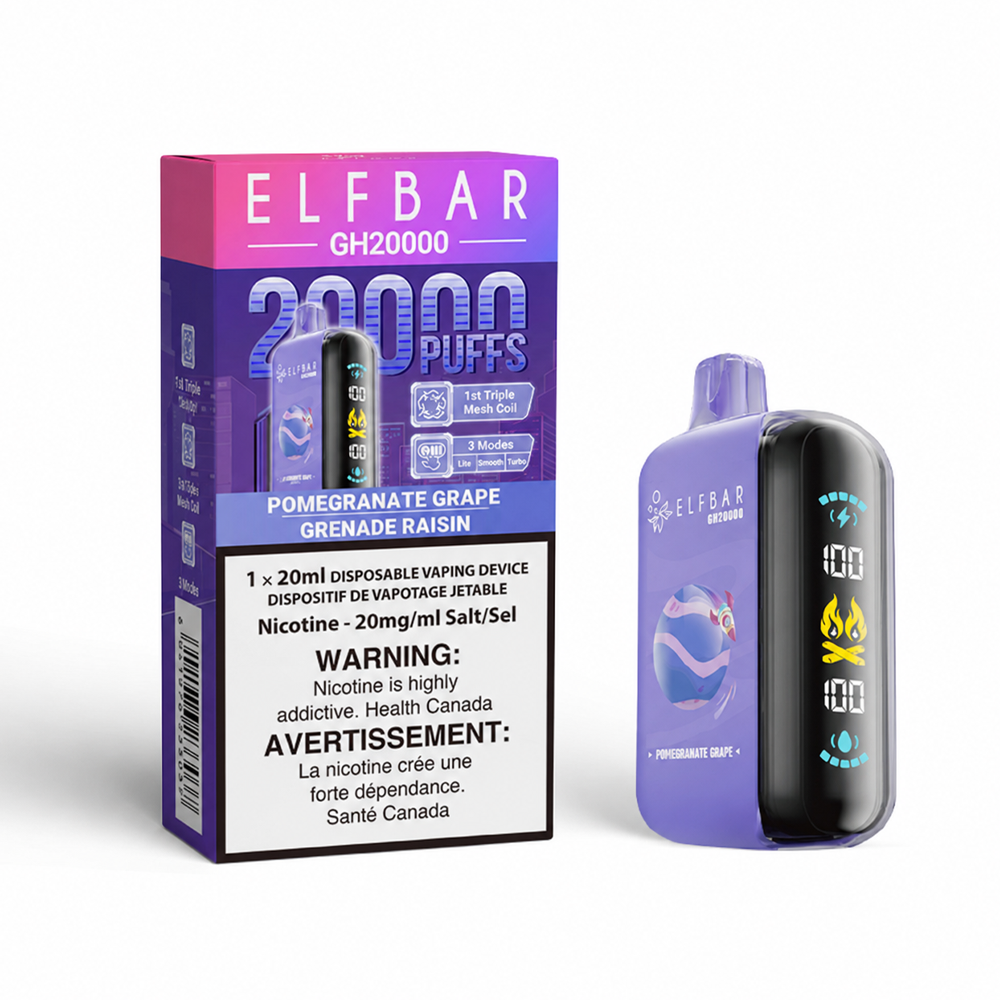 ELFBAR GH20000 Pomegranate Grape box disposable vape