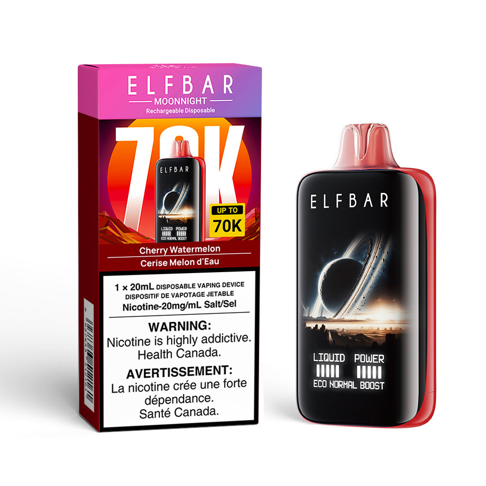 ELFBAR MoonNight 70K Cherry Watermelon box disposable vape