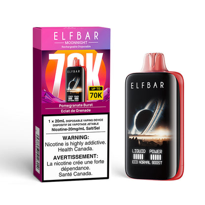 ELFBAR MoonNight 70K Pomegranate Burst box disposable vape