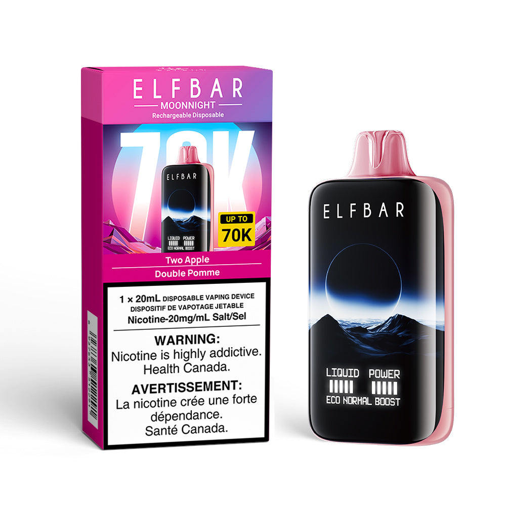 ELFBAR MoonNight 70K Disposable Vape Two Apple Canada