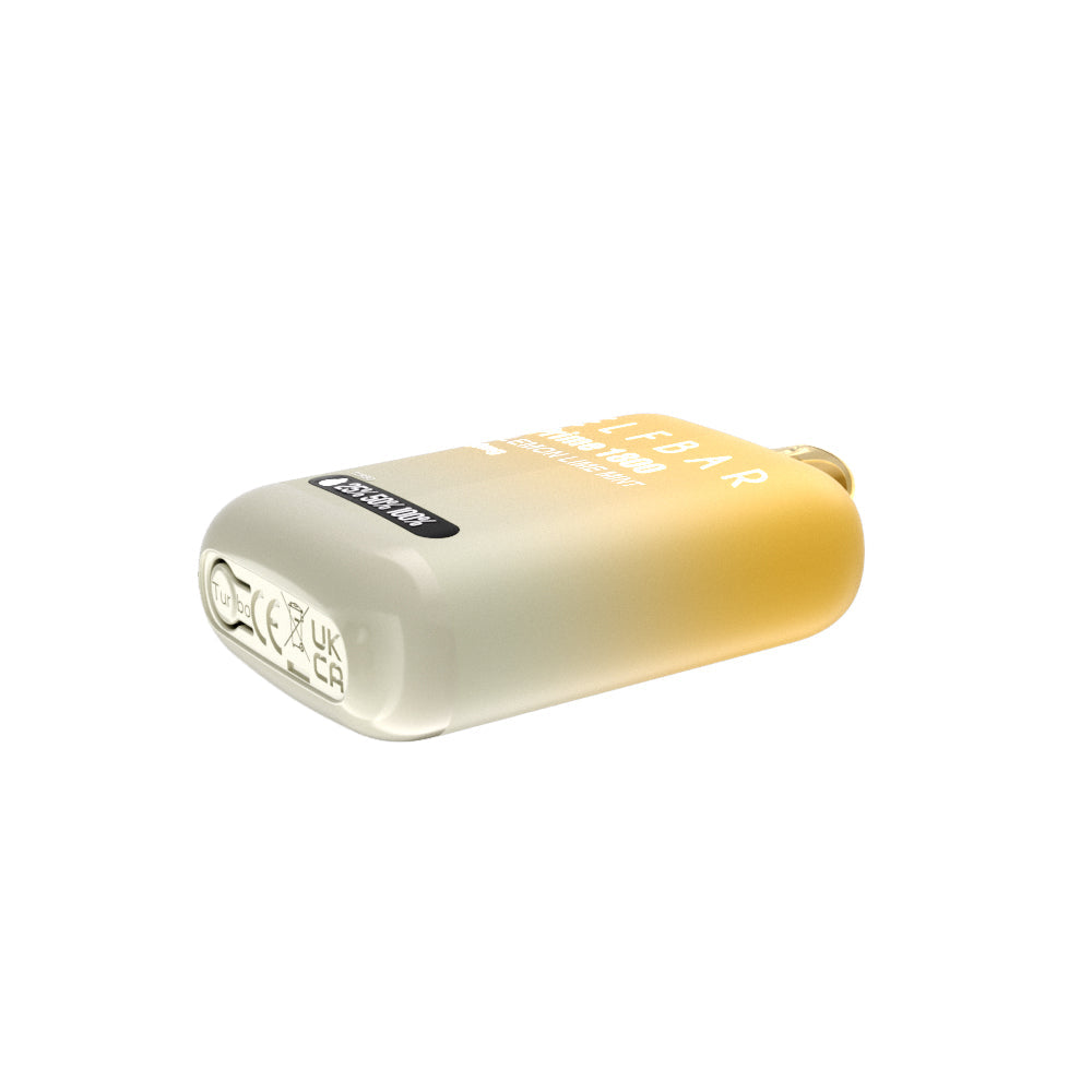 ELFBAR Prime 20mg Lemon Lime Mint side angle 3 disposable vape