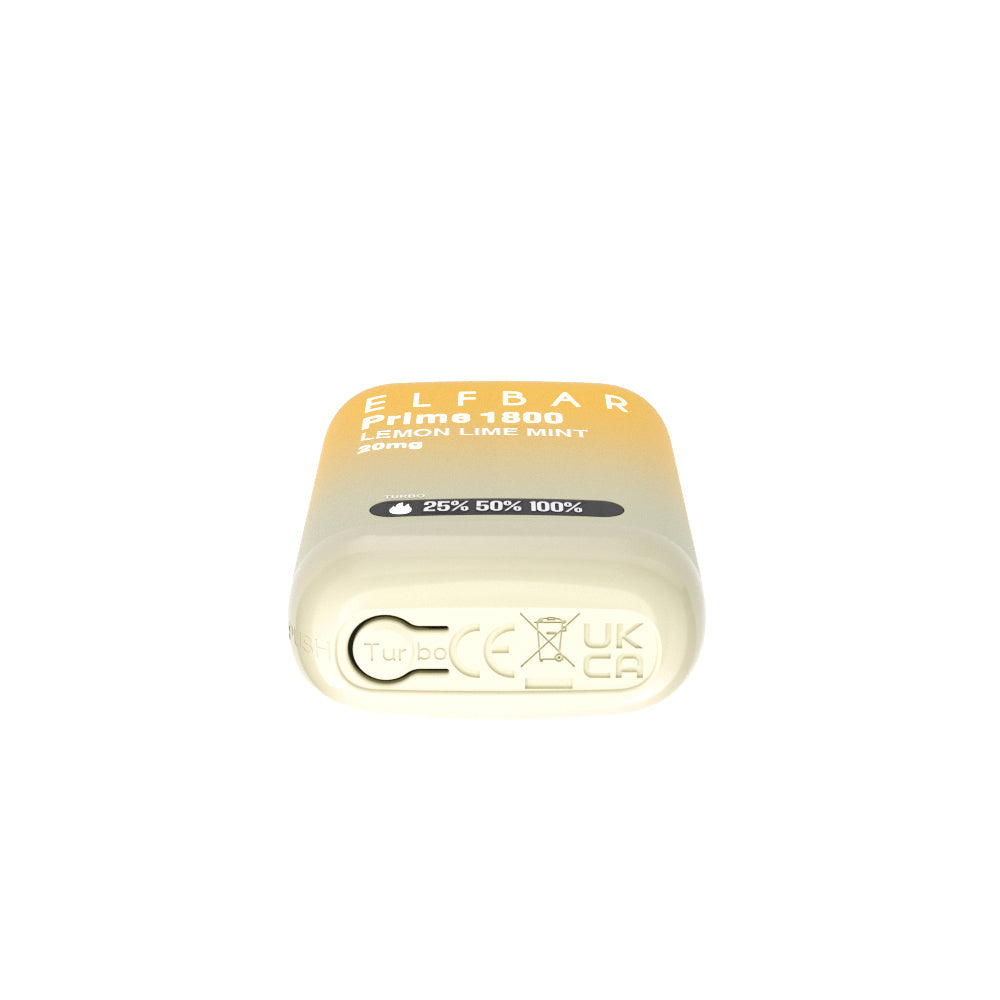ELFBAR Prime 20mg Lemon Lime Mint bottom disposable vape