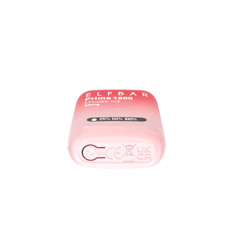 ELFBAR Prime 20mg Lychee Ice bottom disposable vape