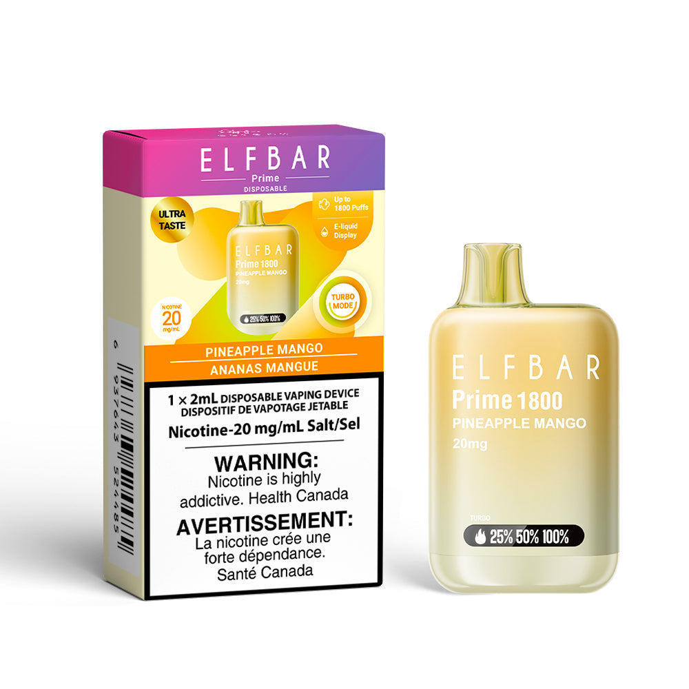 ELFBAR Prime 20mg Pineapple Mango box disposable vape