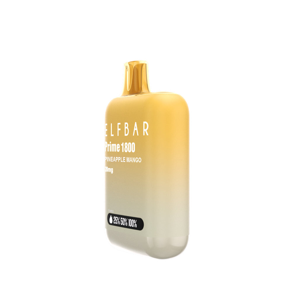 ELFBAR Prime 20mg Pineapple Mango front angle 2 disposable vape