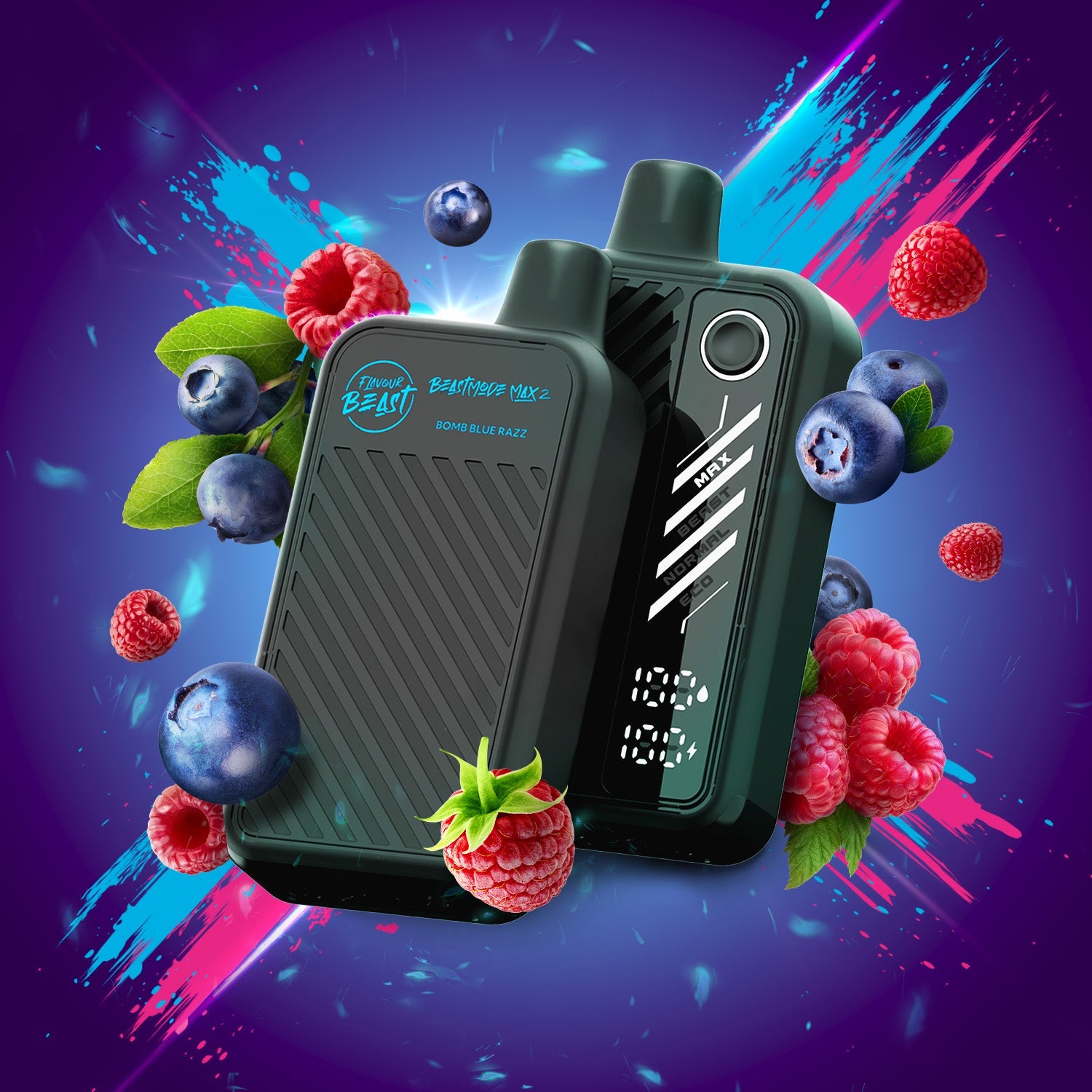 Bomb Blue Razz Vape -Beast Mode Max 2 - 50K Puffs |  Disposable Canada