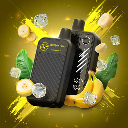 Bussin' Banana (Iced) Vape - Beast Mode Max 2 -  50K Puffs |  Disposable Canada