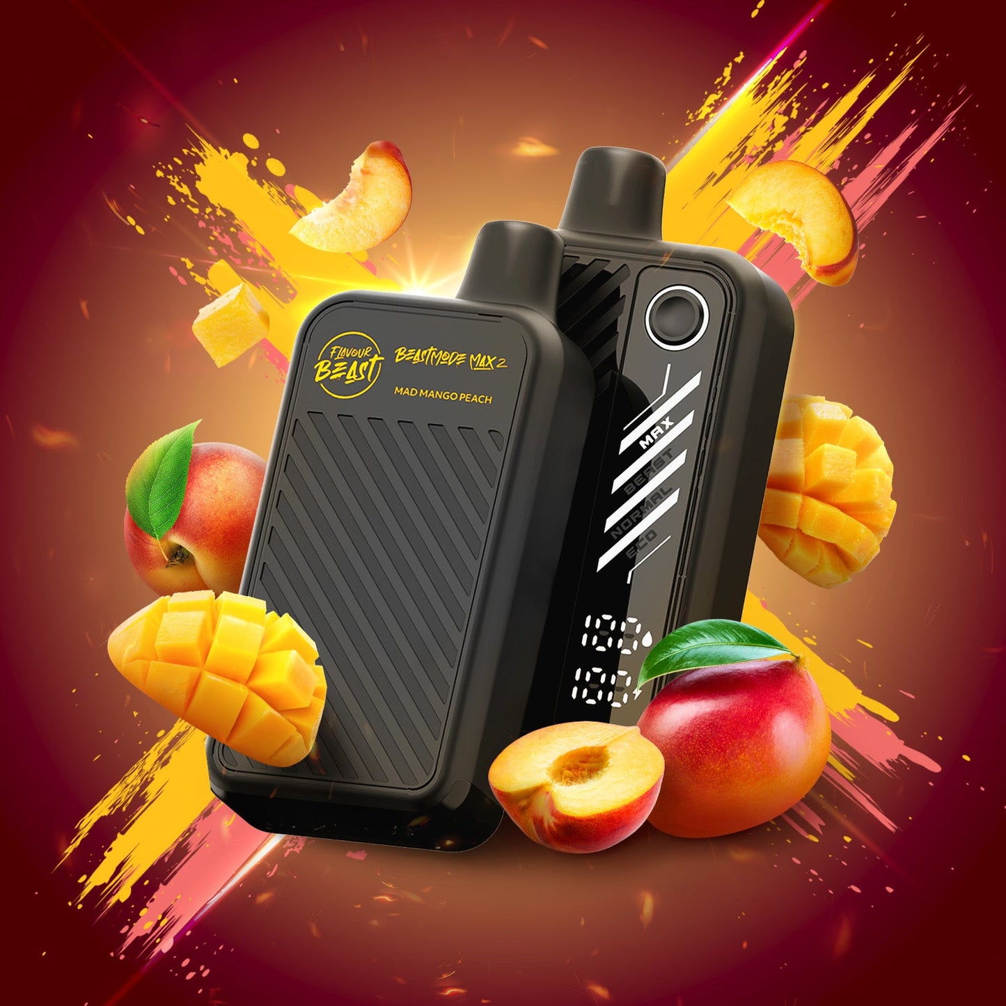 Mad Mango Peach Vape - Beast Mode Max 2 - 50K Puffs |  Disposable Canada