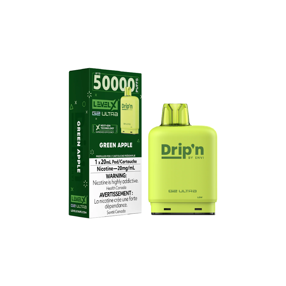 FLAVOUR-BEAST-Dripn-G2-50k-Puffs-Green Apple-Disposable-Pod