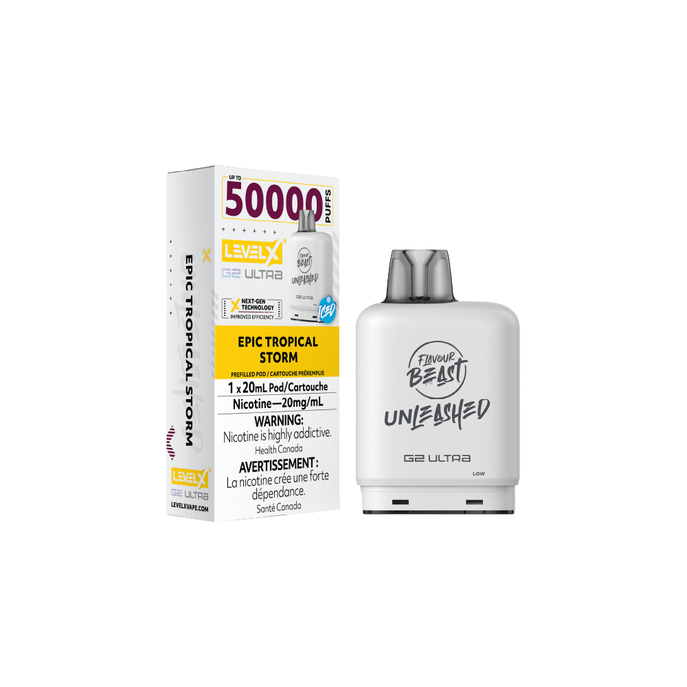 FLAVOUR-BEAST-LevelX-Unleashed-50000-Epic-Tropical-Storm-Flavour-Vape-Pod-Sale