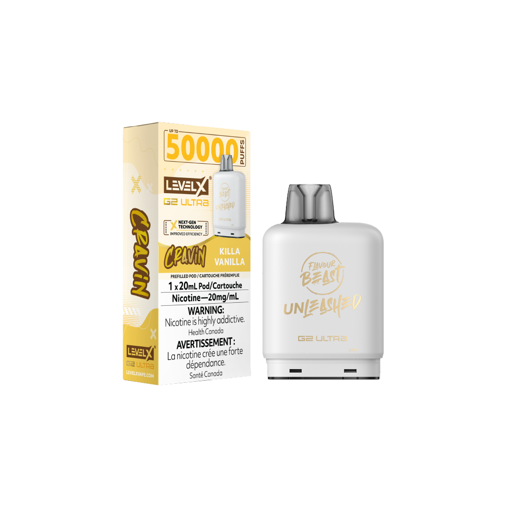 FLAVOUR-BEAST-LevelX-Unleashed-50000--Killa-Vanilla-Flavour-Vape-Pod-Sale