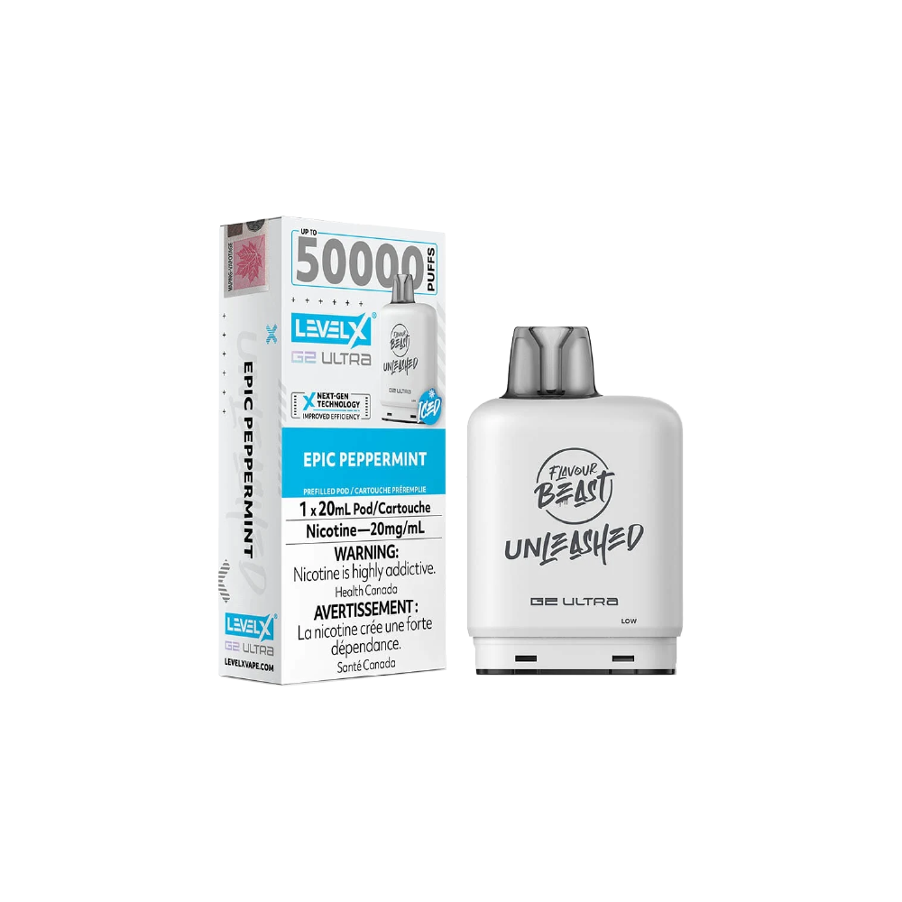 FLAVOUR-BEAST-LevelX-Unleashed-Vape-Pod-Free-shipping-Epic-Peppermint