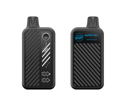 FLAVOUR BEAST Mode Max 2 Bomb Blue Razz front and back disposable vape