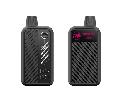 FLAVOUR BEAST Mode Max 2 Trippin' Triple Berry front and back disposable vape
