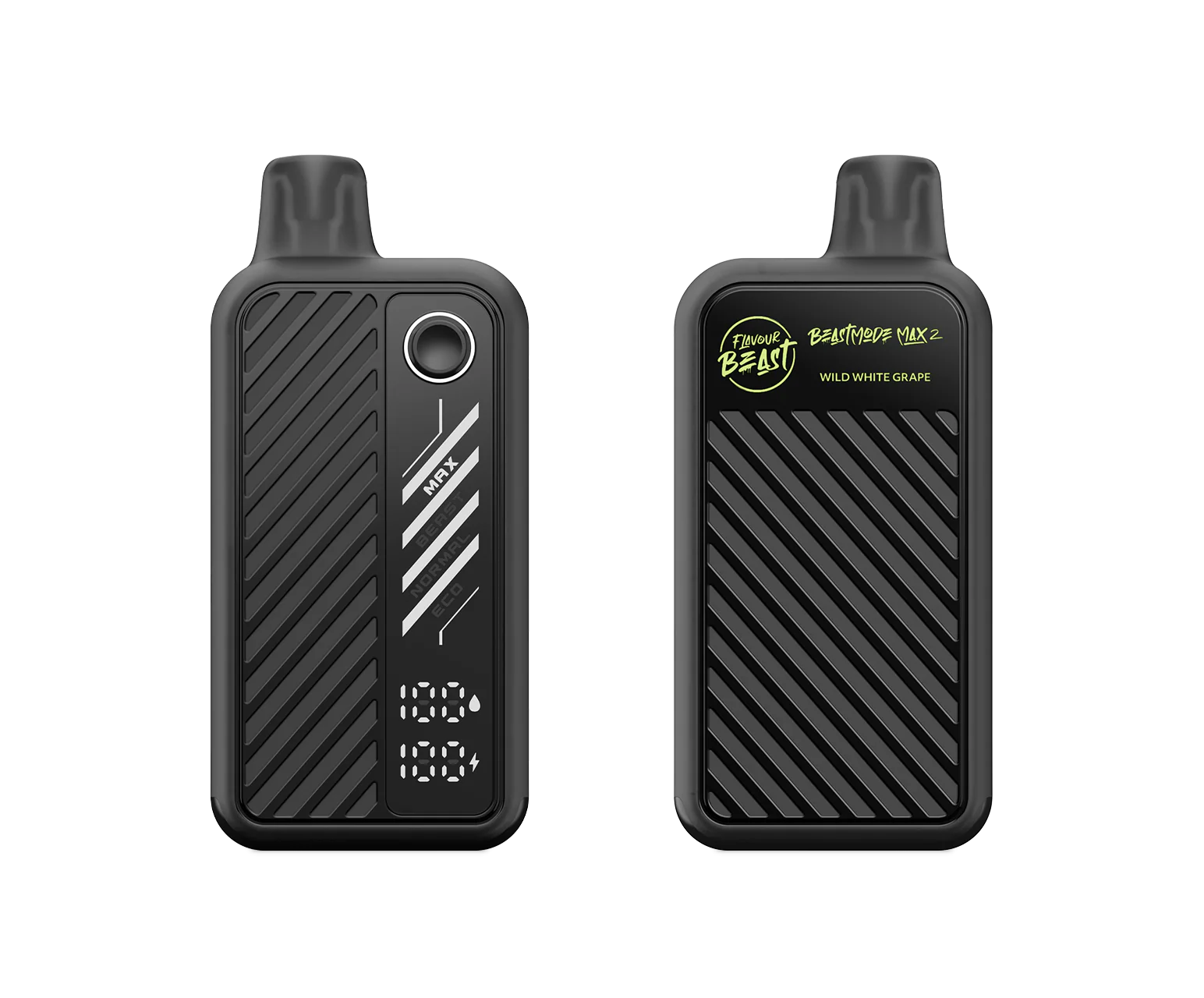 FLAVOUR BEAST Mode Max 2 Wild White Grape Iced front and back disposable vape