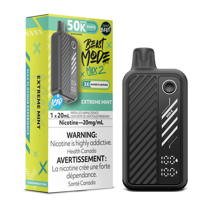 Extreme Mint (Iced) Vape - Beast Mode Max 2 - 50K Puffs |  Disposable Canada