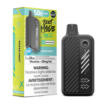 Miami Mint Vape - Beast Mode Max 2 - 50K Puffs |  Disposable Canada