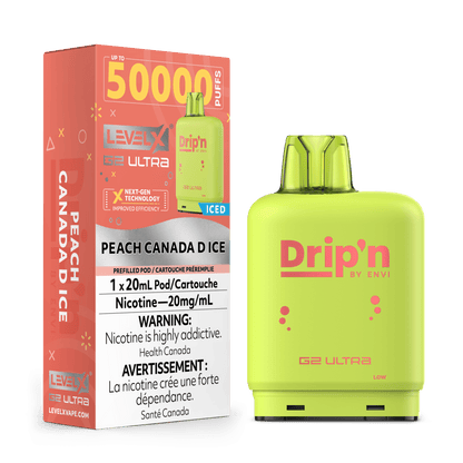 Level X Drip'N G2 Ultra - Peach Canada D Ice