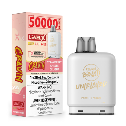 Level X Unleashed Pod - Cravin' Strawberry Cheese Delight