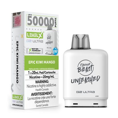 Level X Unleashed Pod - Epic Kiwi Mango Iced