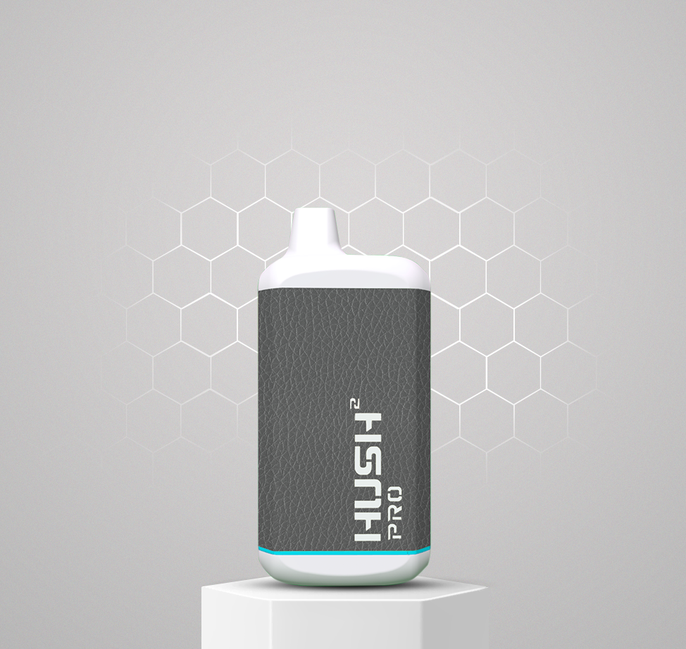 Nova-Hush-2-PRO-Leather-Grey-Switch-Front-510-Vape-Battery-Cannabis-vaporiser-Canada