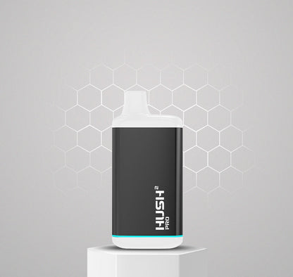 Nova-Hush-2-PRO-Metallic-Black-Front-510-Vape-Battery-Cannabis-vaporiser-Canada