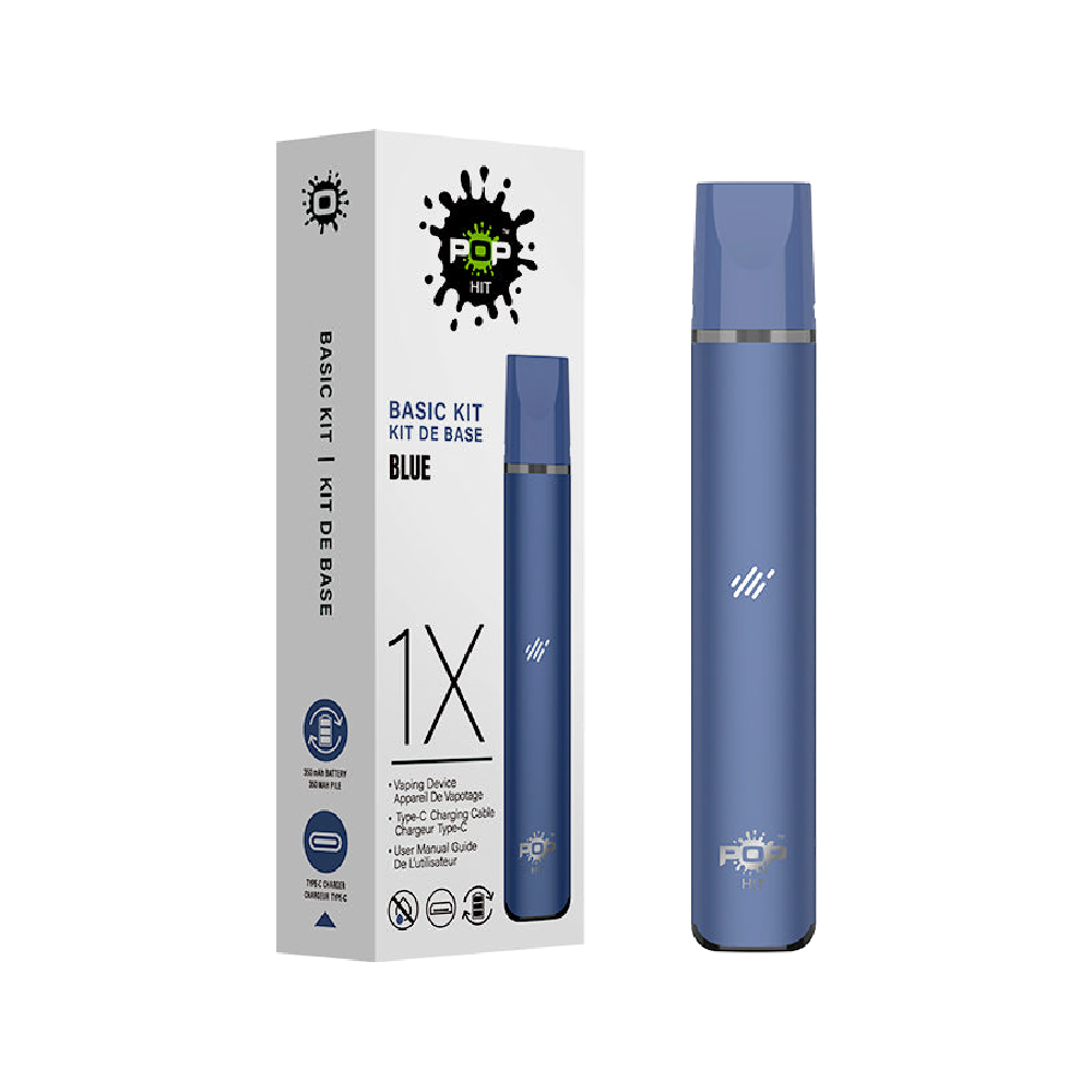 Pop-Hit-Vaping-Rechargeable-Device-Nicotine-Inhale-Sale-Price-Blue