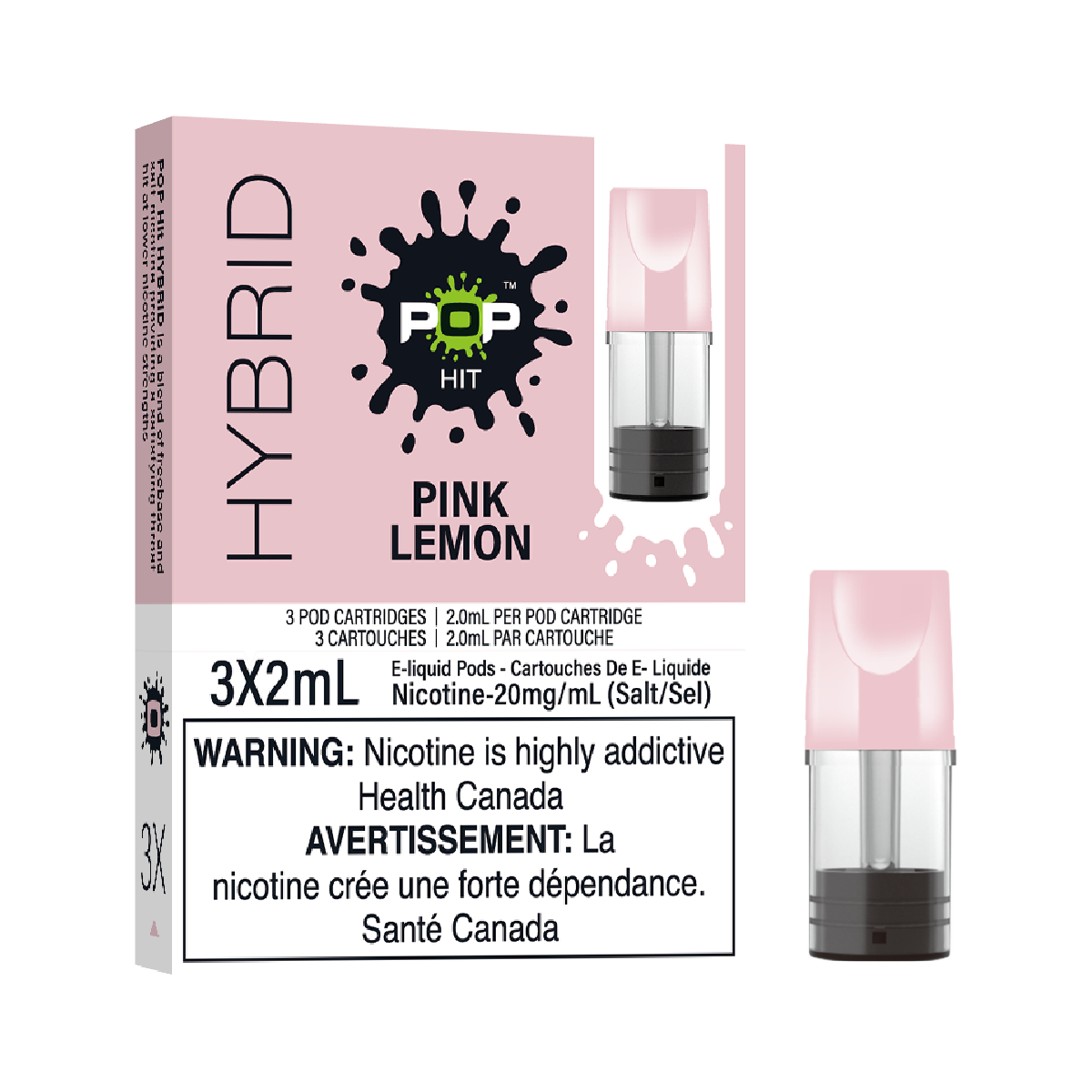 Pop-Vapor-Disposable-Vape-Pod-Free-shipping-pink-Lemon