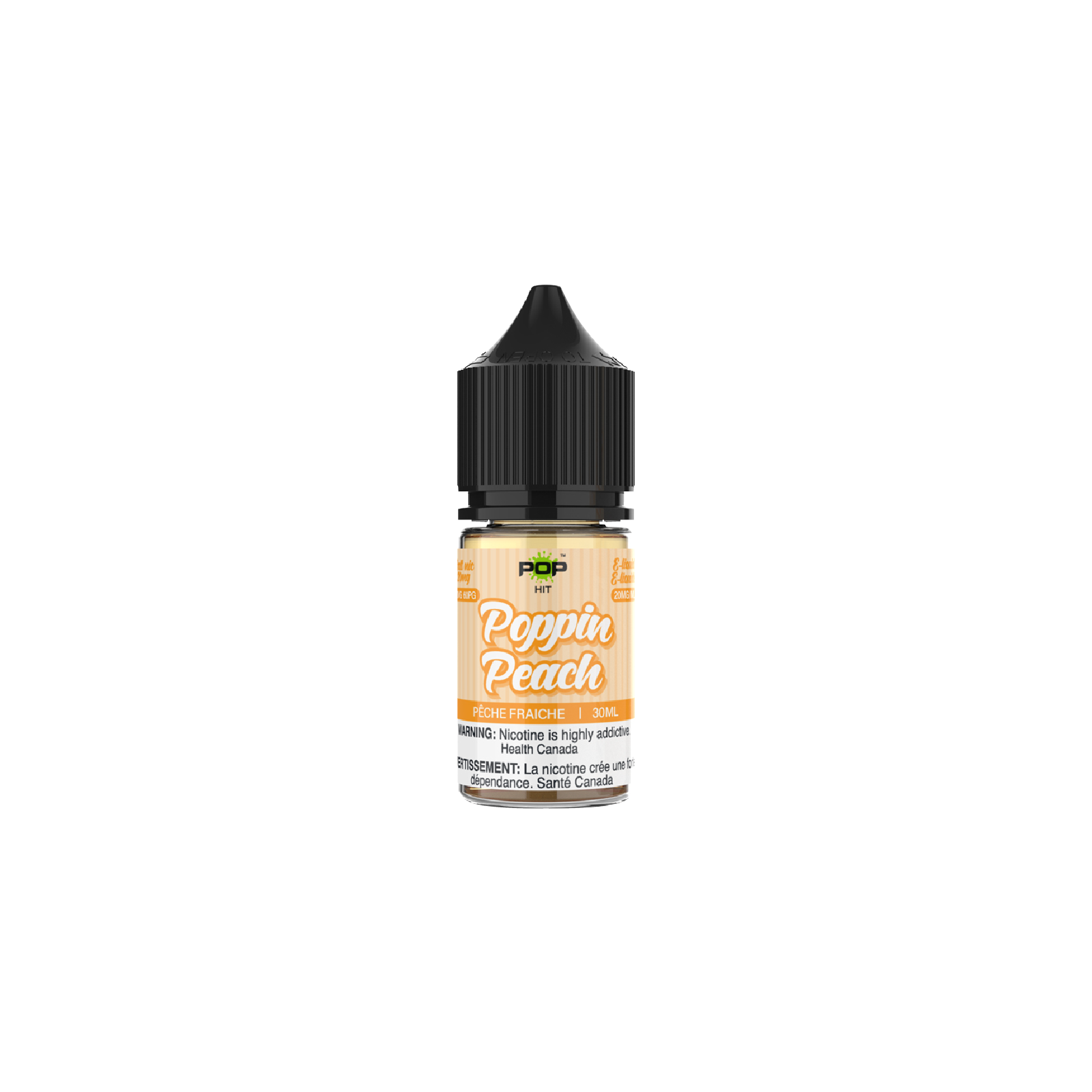 Pop-Vapor-E-Liquid-Poppin-Peach-Vaping-Nicotine-Bottle