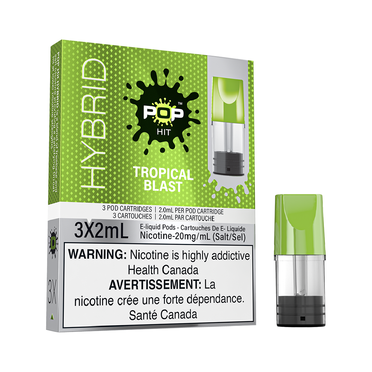 POP Hybrid Vape Pods - 3 Pack Tropical Blast