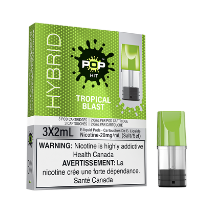POP Hybrid Vape Pods - 3 Pack Tropical Blast