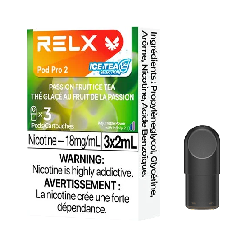 RELX-Pro-2-Disposable-Vape-Eliquid-Pod-Passion-fruit-ice-Tea