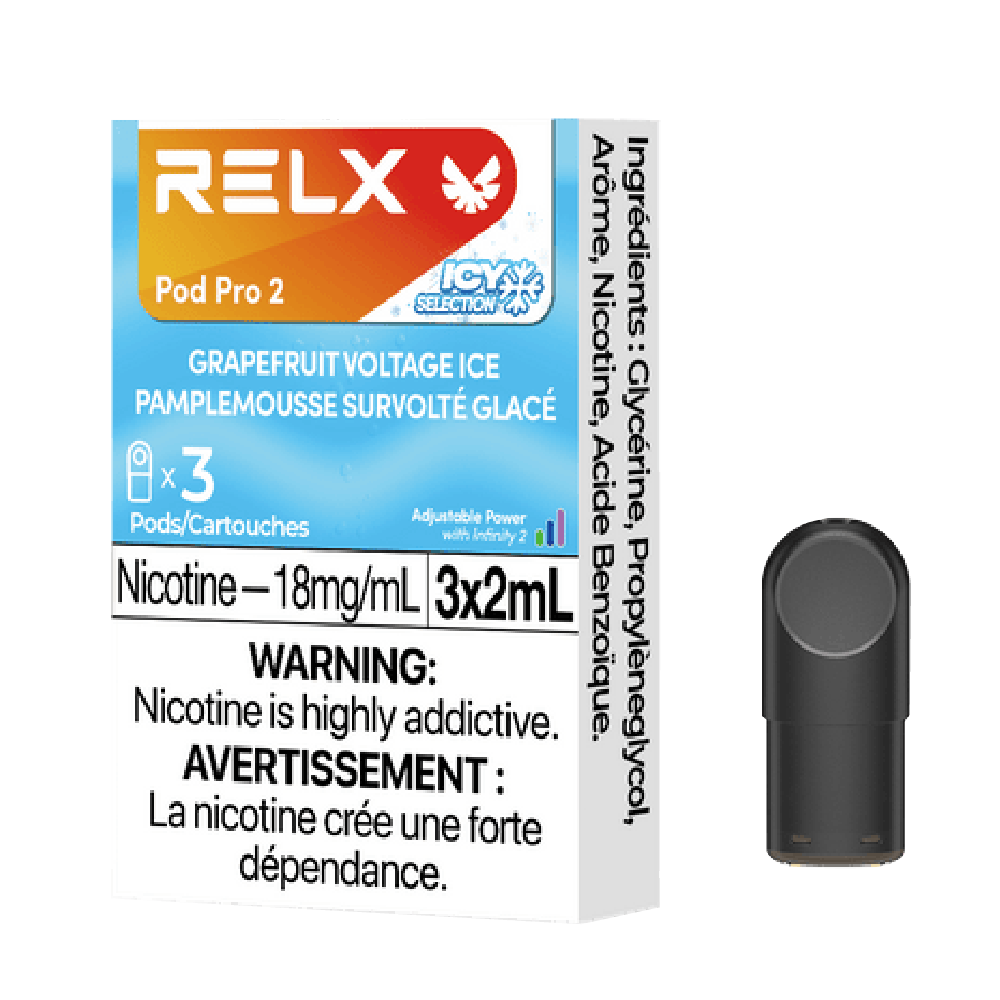 RELX-Pro-2-Disposable-Vape-Pod-Free-shipping-Grapefruit-Voltage-Ice