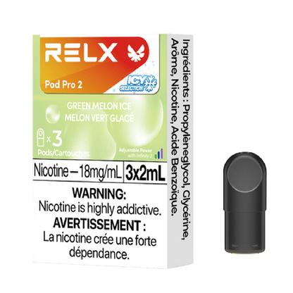 RELX-Pro-2-Green-Melon-Ice-Disposable-Vape-Nicotine-Pod