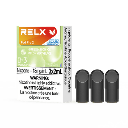 RELX-Pro-2-Green-Melon-Ice-Disposable-Vape-Nicotine-Pod