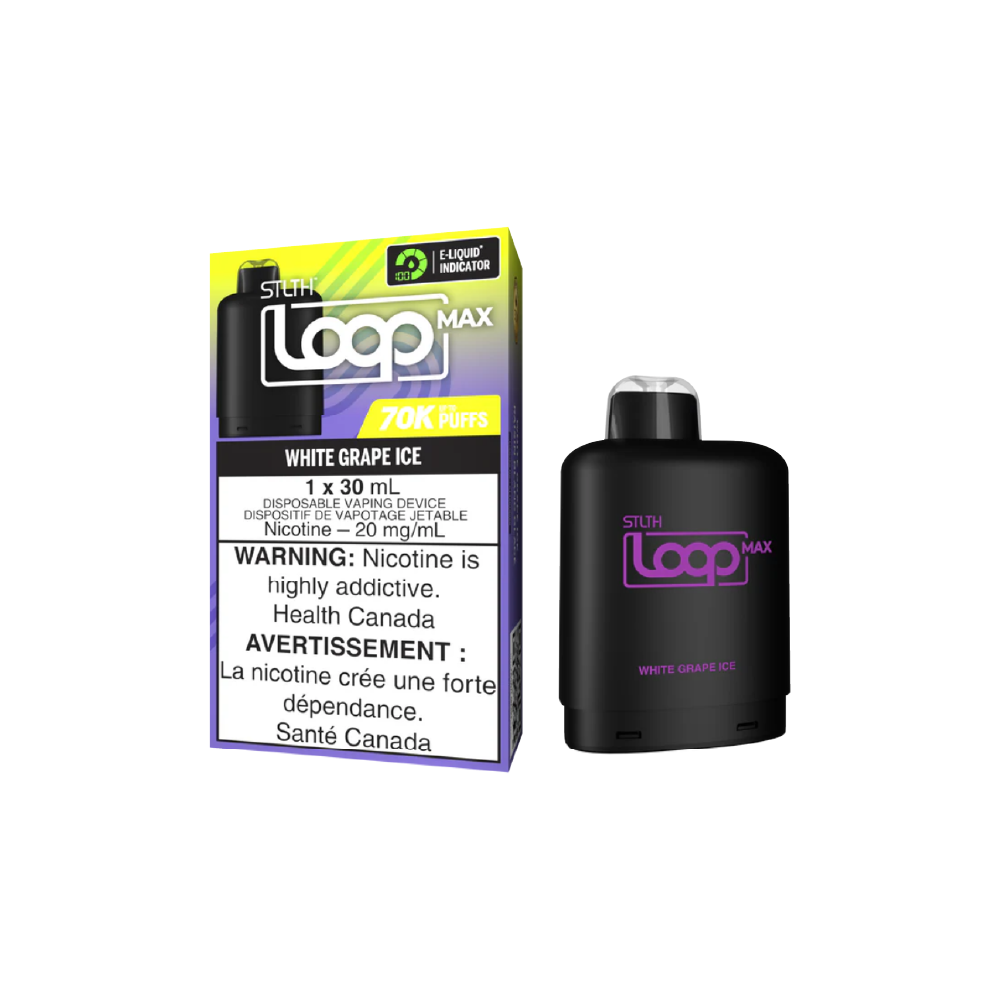 STLTH-LOOP-MAX-70k-Puffs-White-Grape-Ice-Disposable-Vape-Pod