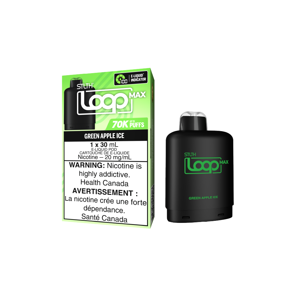STLTH-LOOP-MAX-Disposable-Vape-Pod-Eliquid-Green-Apple-Ice