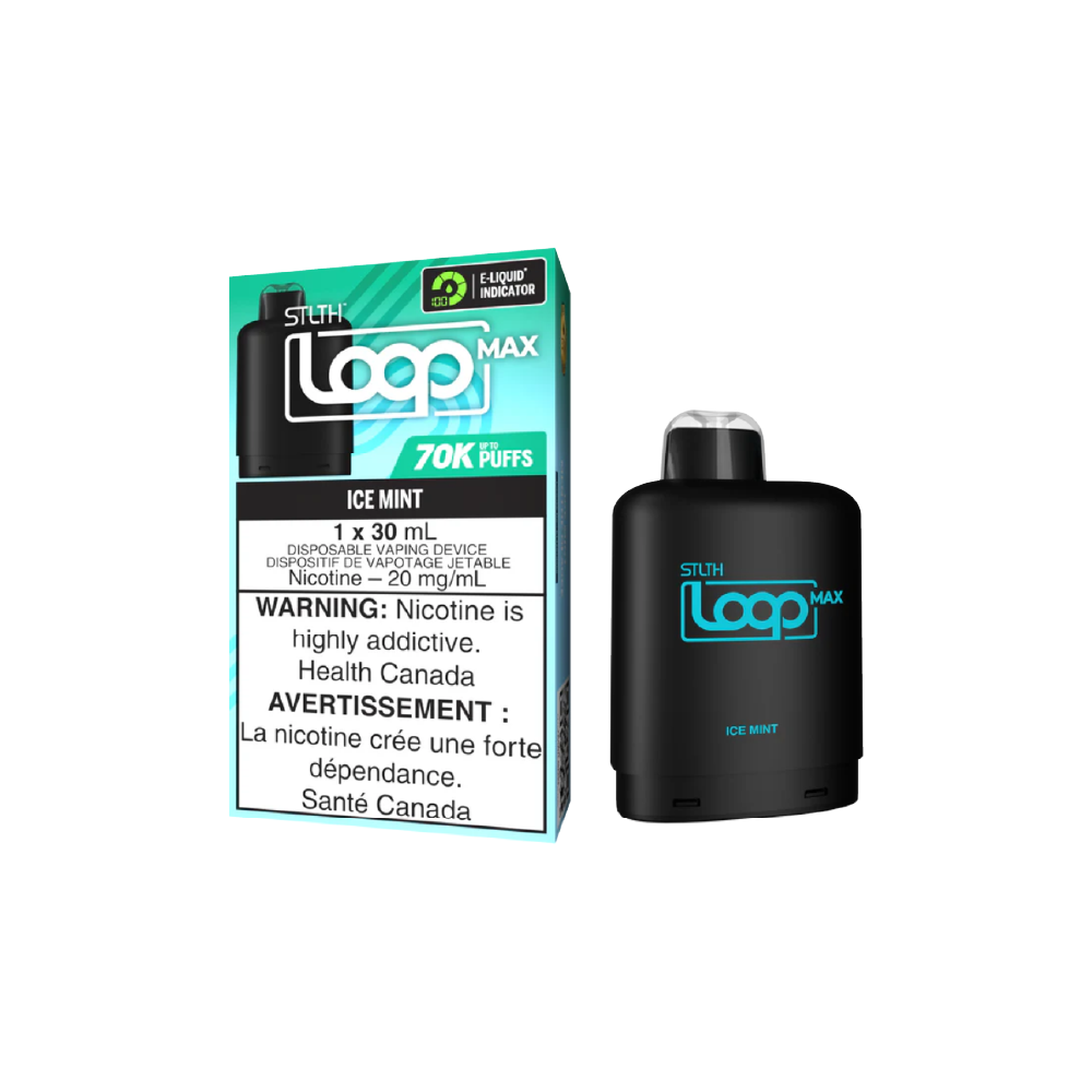 STLTH-LOOP-MAX-Disposable-Vape-Pod-Eliquid-Ice-Mint-