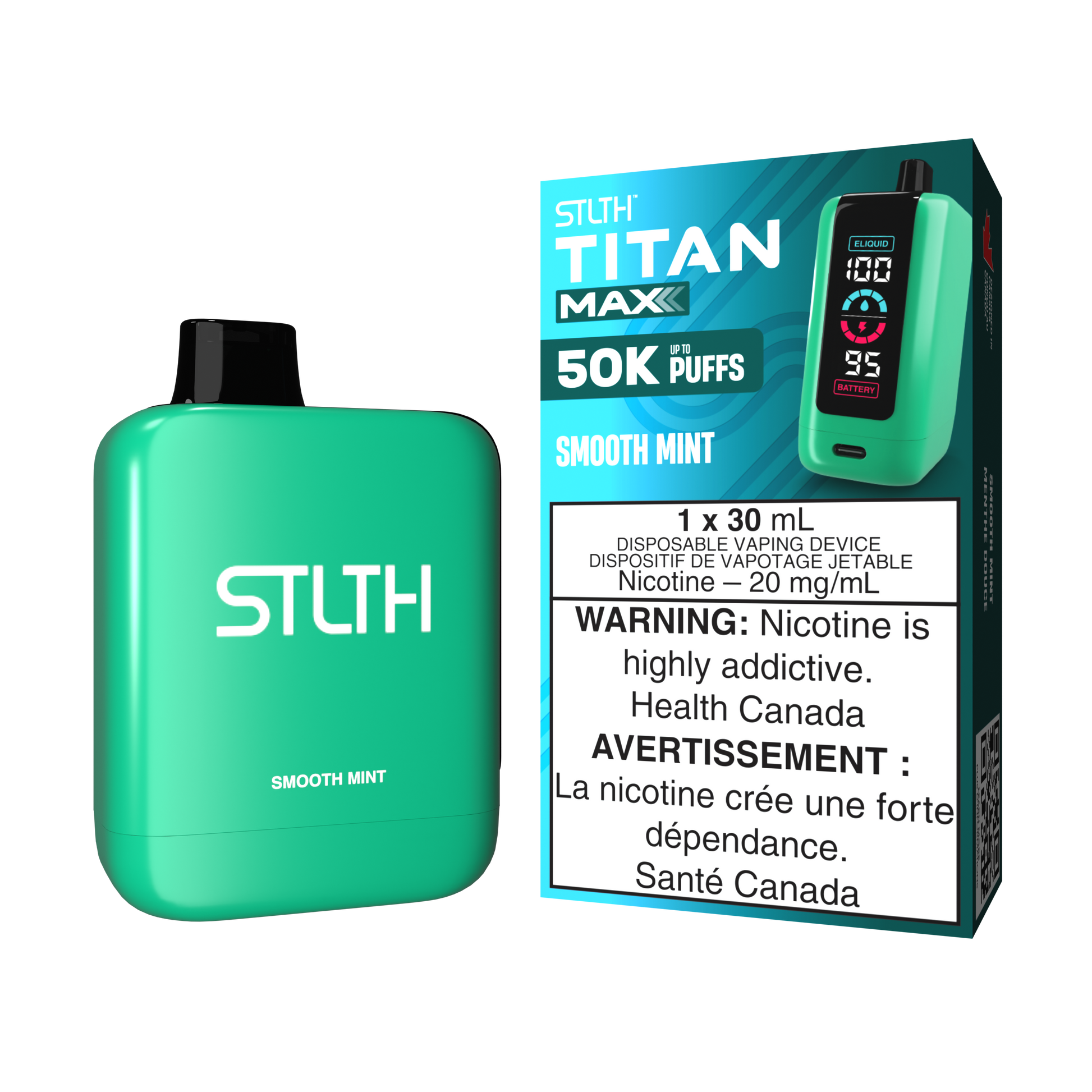 STLTH-Titan-Max-50K-Puffs-Disposable-Vape-Eliquid-Smooth-Mint-
