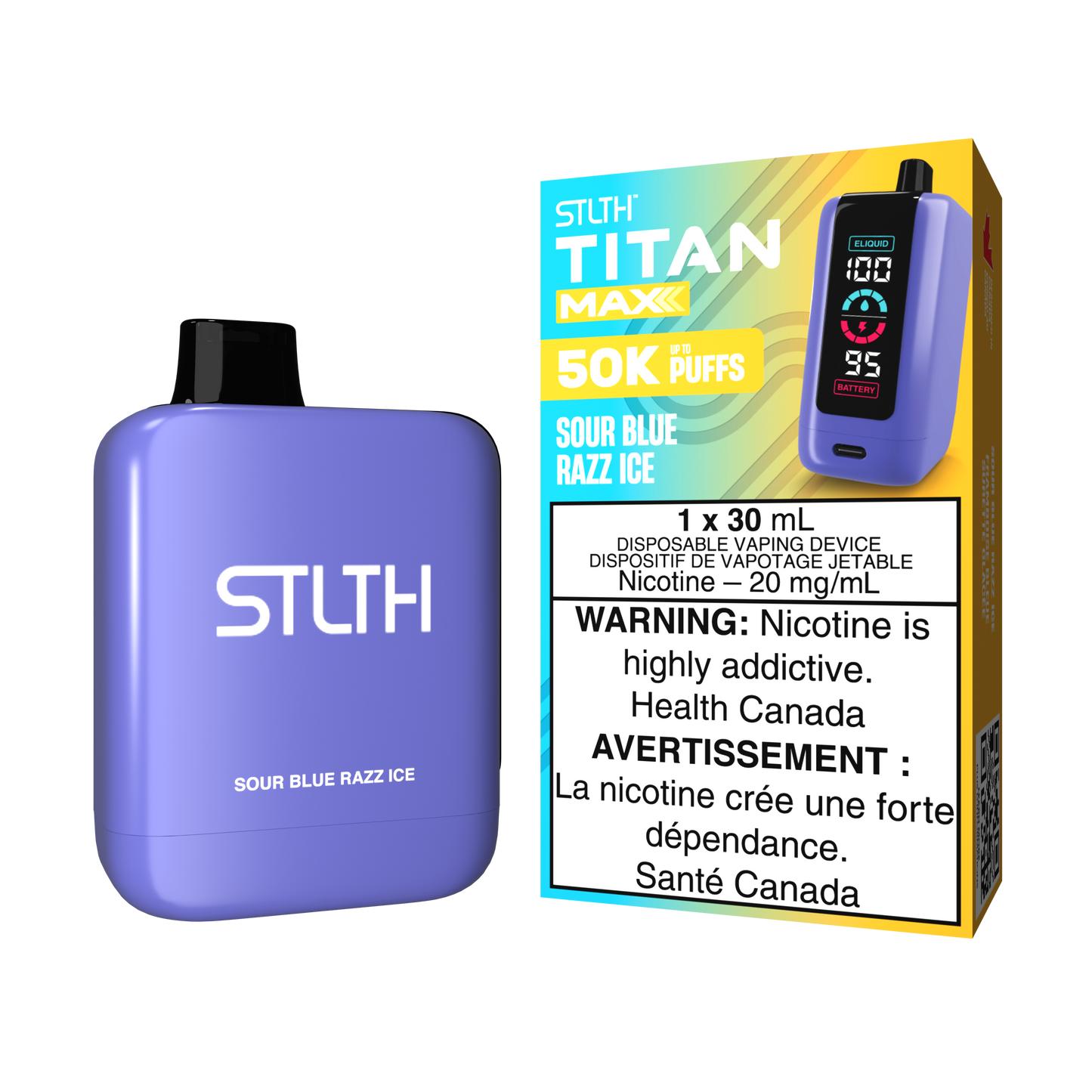 STLTH-Titan-Max-50K-Puffs-Disposable-Vape-Eliquid-Sour-Blue-Razz-Ice-