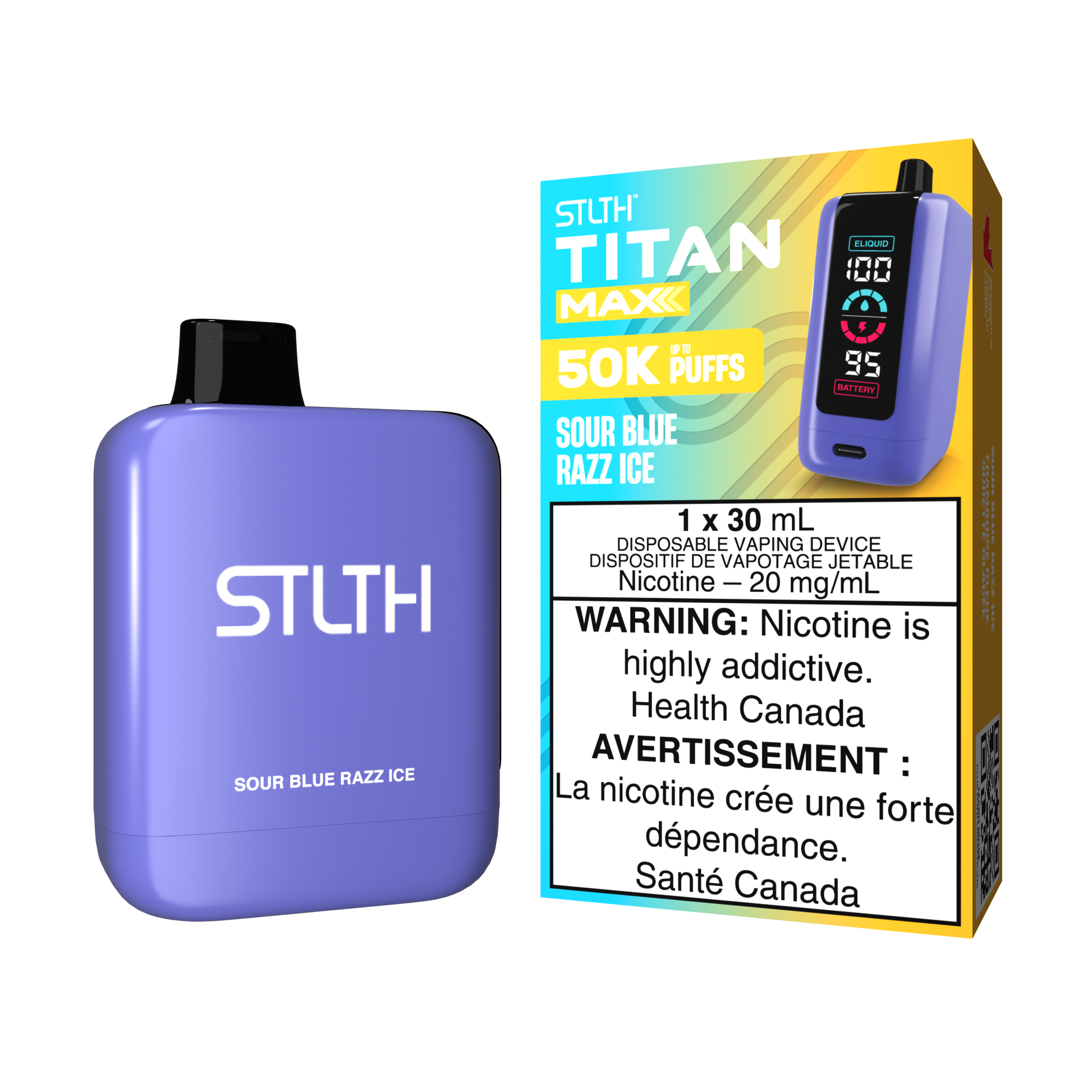 STLTH-Titan-Max-50K-Puffs-Disposable-Vape-Eliquid-Sour-Blue-Razz-Ice-