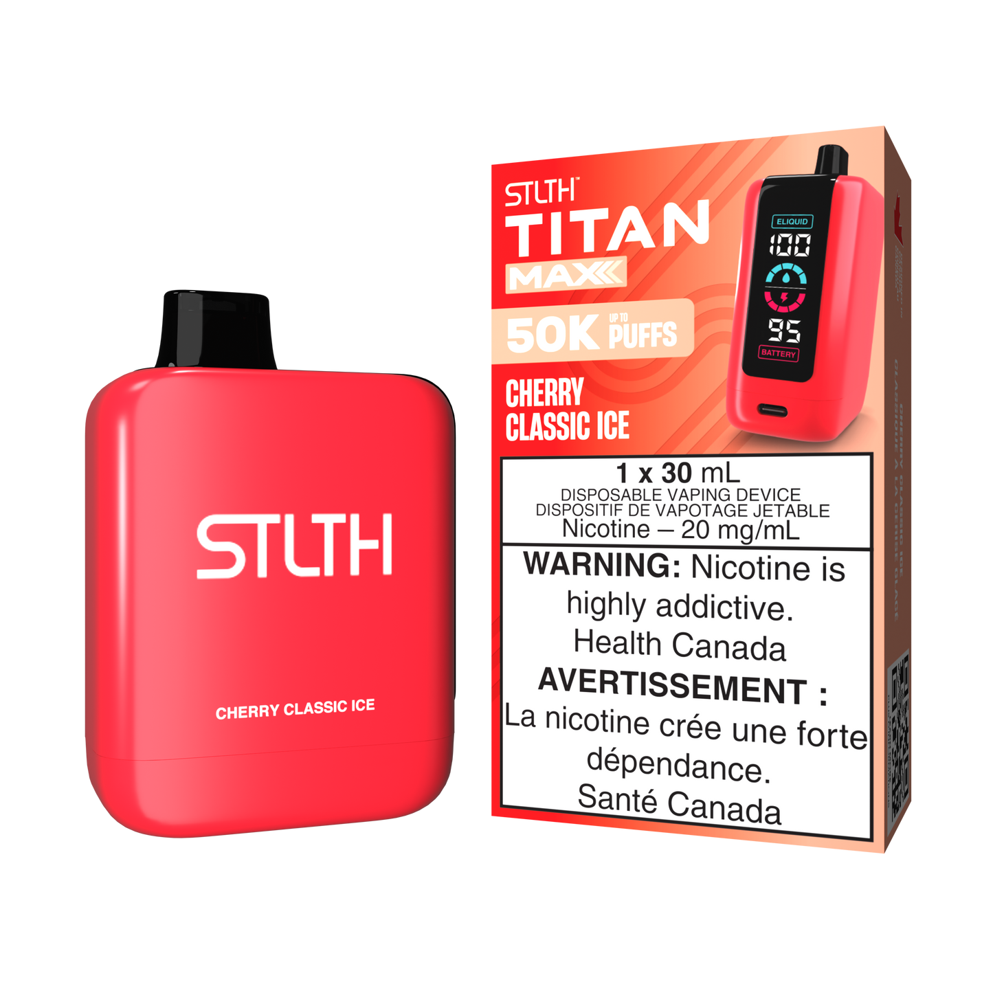 STLTH-Titan-Max-50K-Puffs-Disposable-Vape-Free-shipping-Cherry-Classic-Ice-