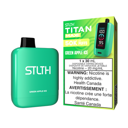 STLTH-Titan-Max-50K-Puffs-Disposable-Vape-Free-shipping-Green-Apple-Ice-