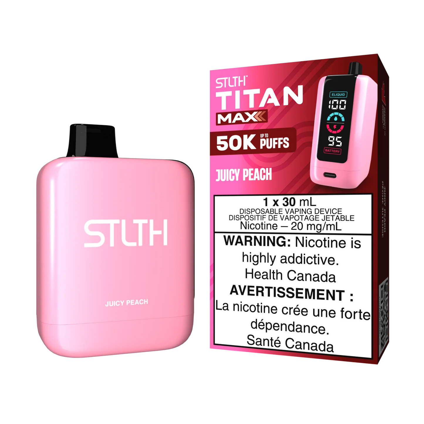 STLTH-Titan-Max-50K-Puffs-Juicy-Peach-Disposable-Vape-