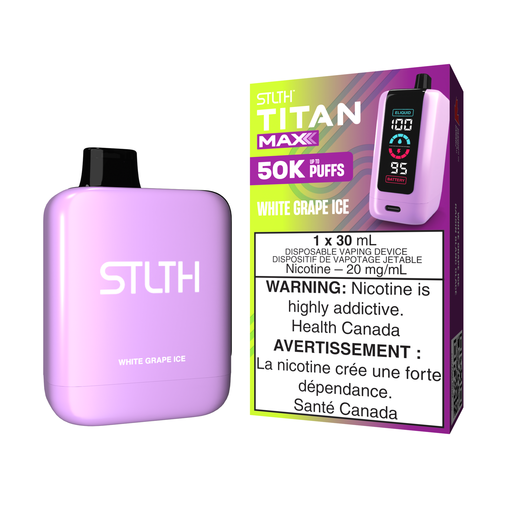 STLTH-Titan-Max-50K-Puffs-White-Grape-Ice-Disposable-Vape-