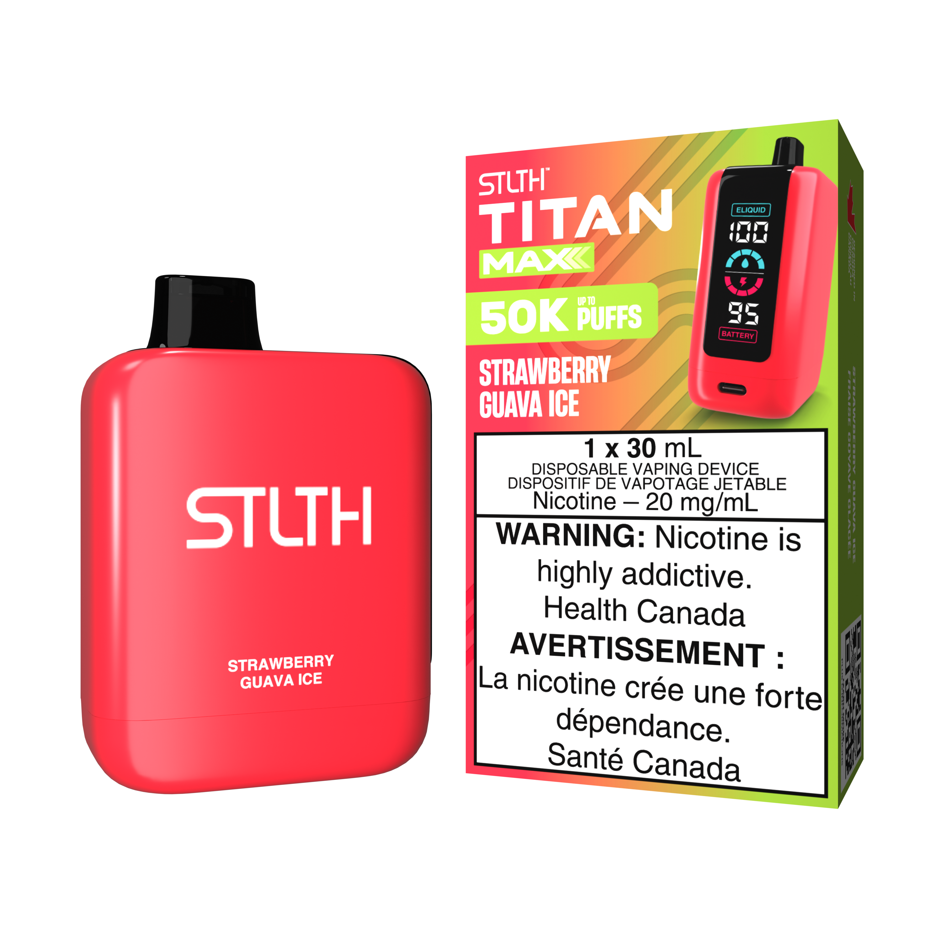 STLTH TITAN MAX - Strawberry Guava Ice