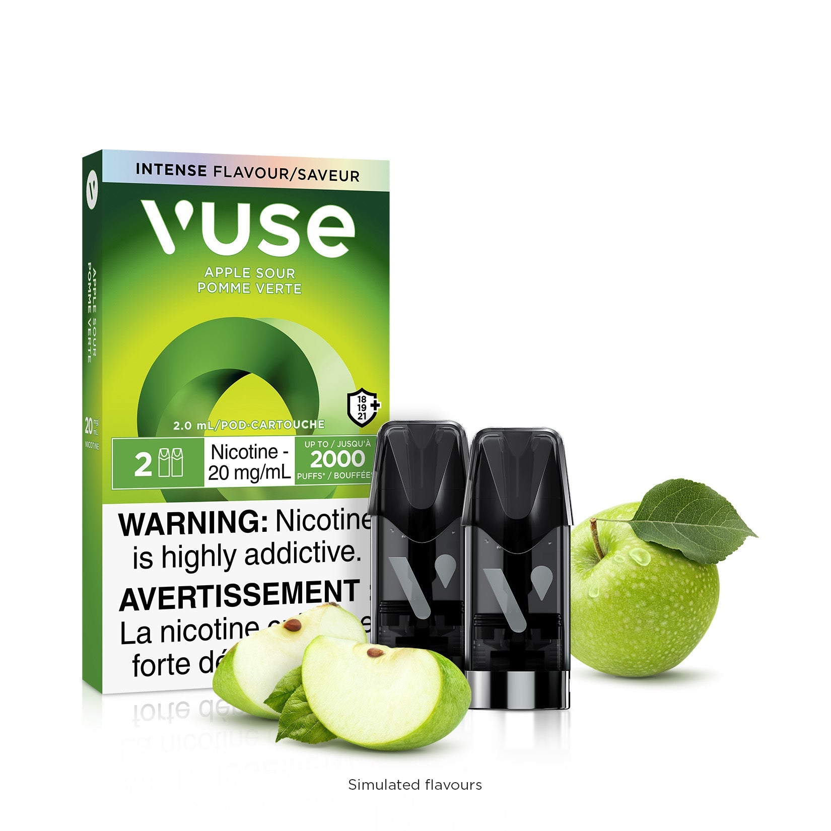 VUSE-Disposable-Vape-Pod-Free-shipping-Apple-Sour
