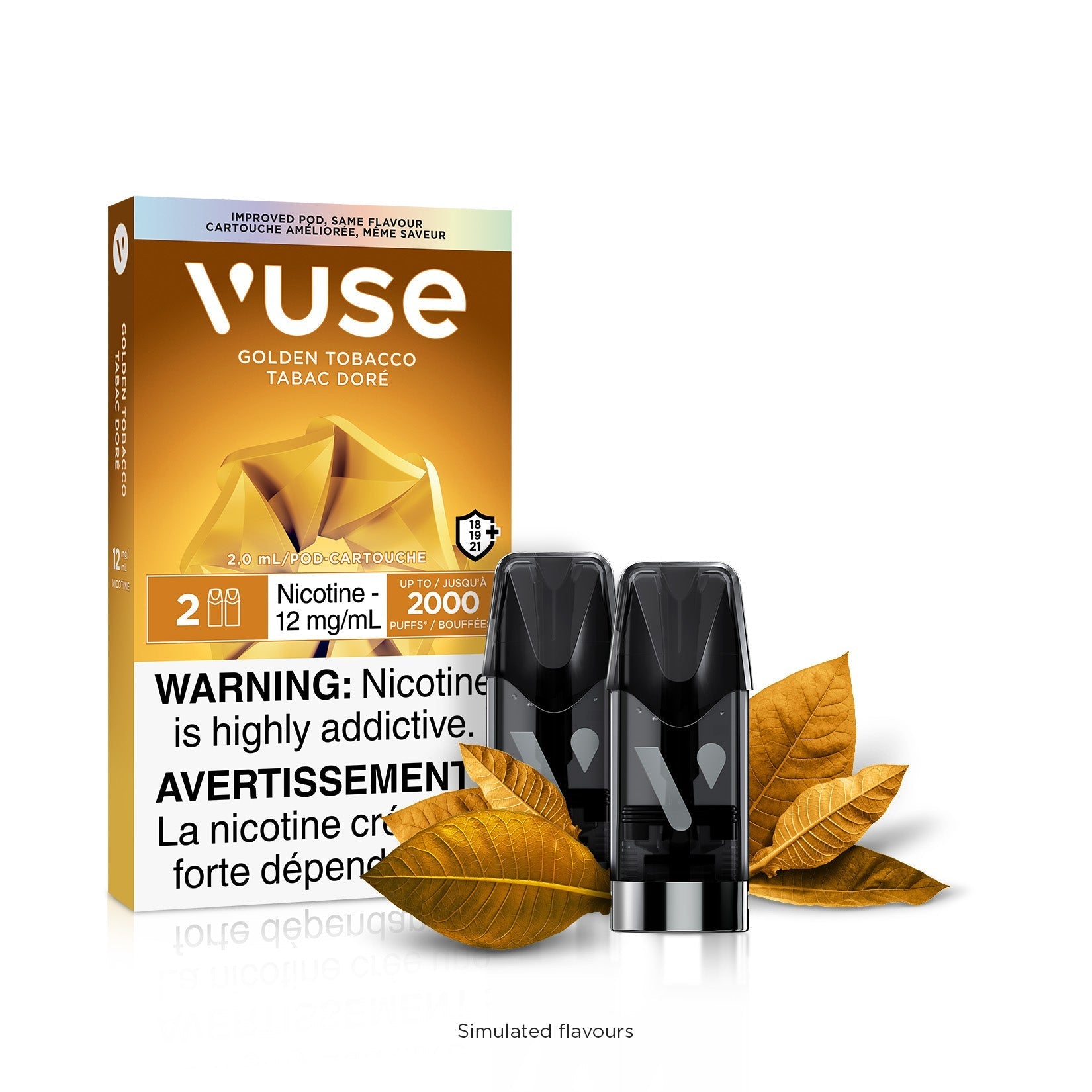 VUSE-Disposable-Vape-Pod-Free-shipping-Golden-Tobacco-