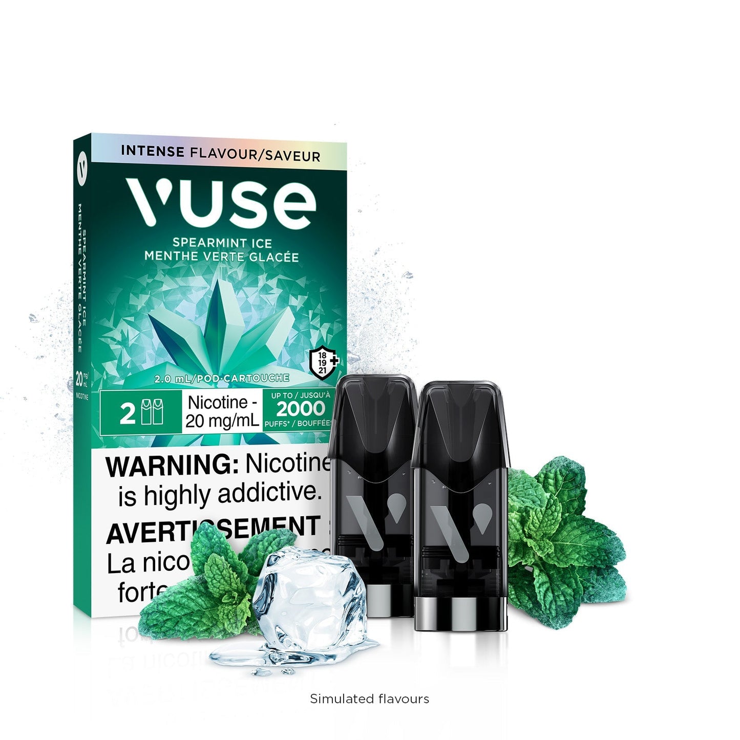 VUSE-Disposable-Vape-Pod-Free-shipping-Spearmint-Ice-